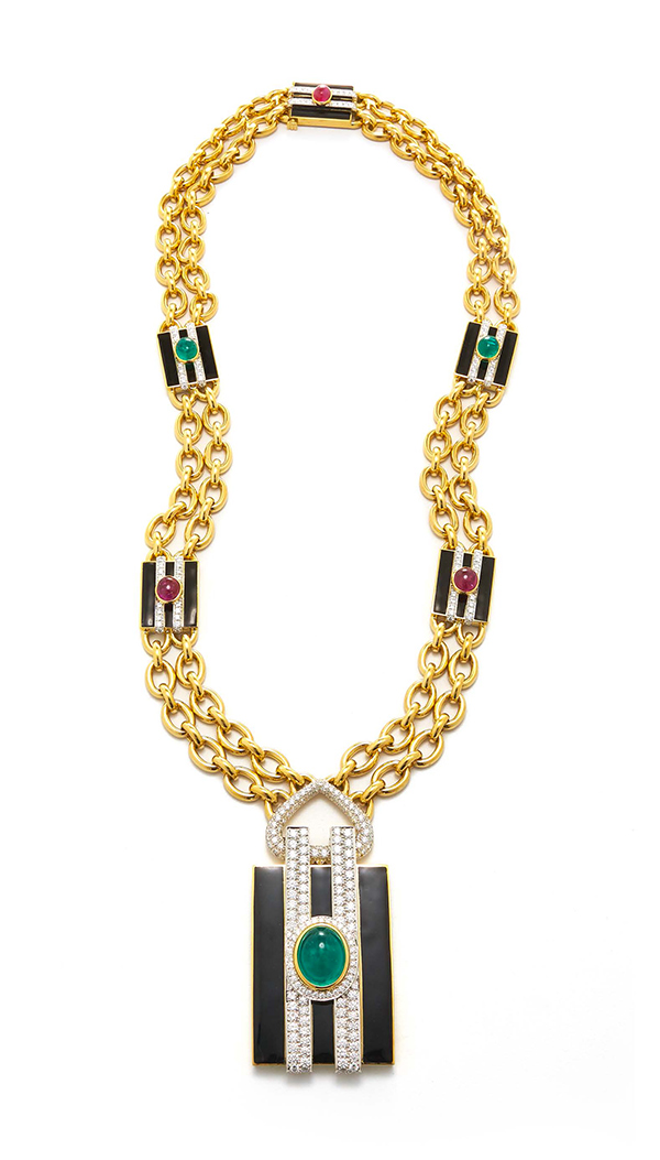 David Webb Gemfield BG necklace